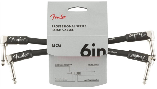 FENDER CABLE PROFESSIONAL SERIES 6" PATCH BLACK