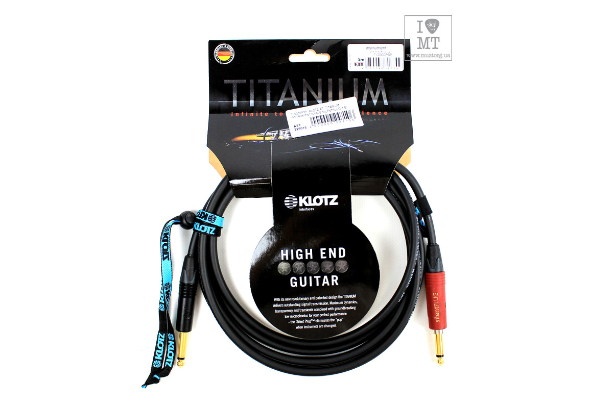 KLOTZ TITANIUM INSTRUMENT CABLE SILENTPLUG 3 M ������ ����������������. �������: 3 �