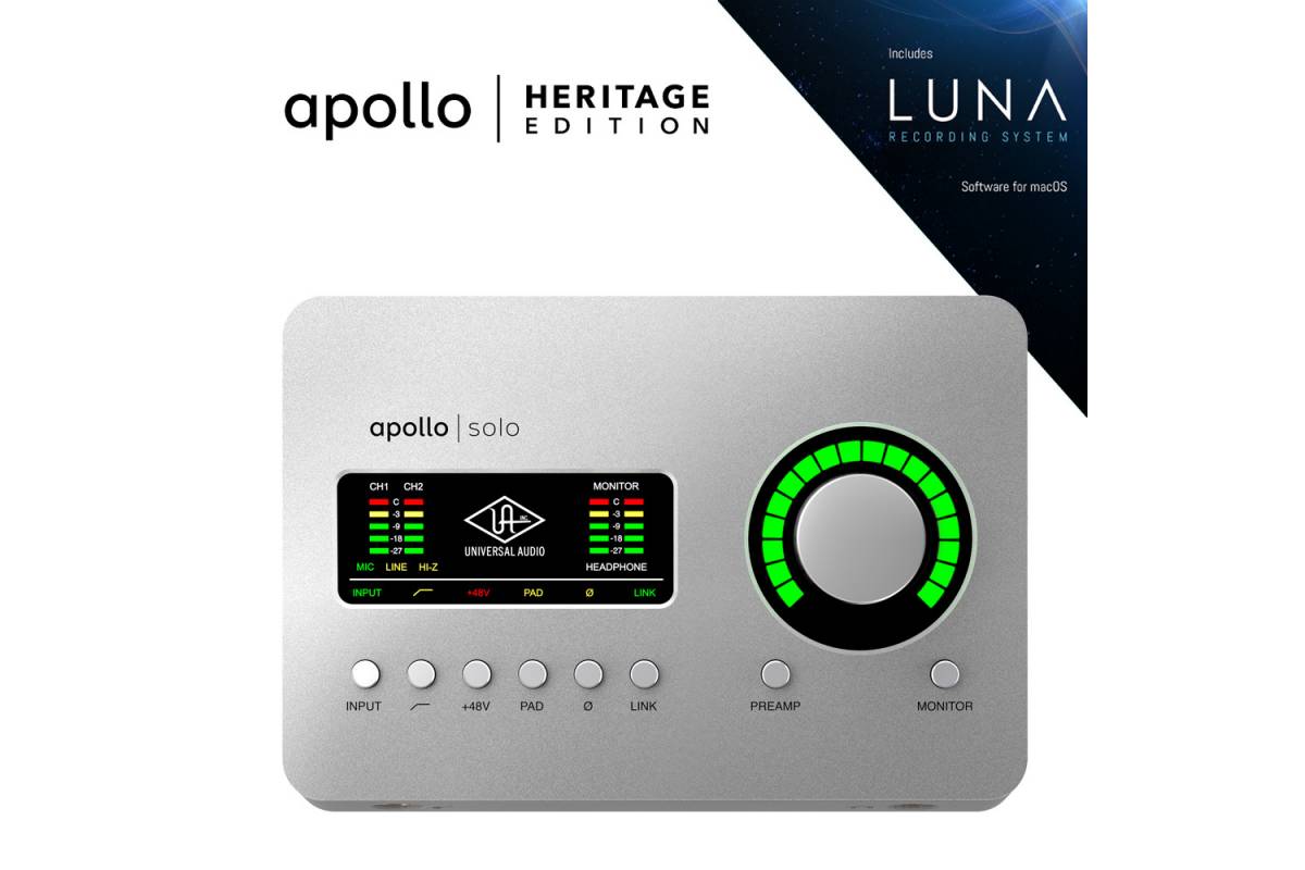 UNIVERSAL AUDIO Apollo Solo Heritage Edition (Desktop/Mac/Win/TB3) ������������ 2 ����� USB