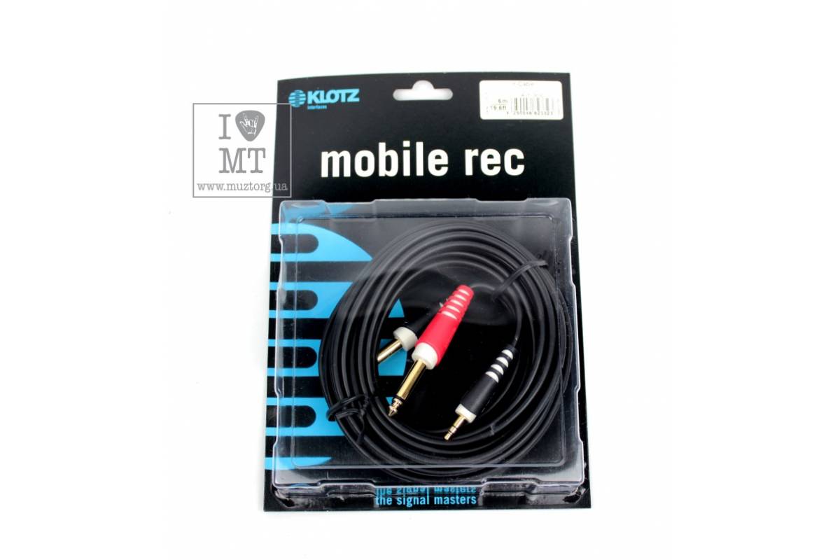 KLOTZ AY5 Y-CABLE STEREO MINI JACK - 2xJACK MONO BLACK 3 M ������ ������������. �������: 3 �
