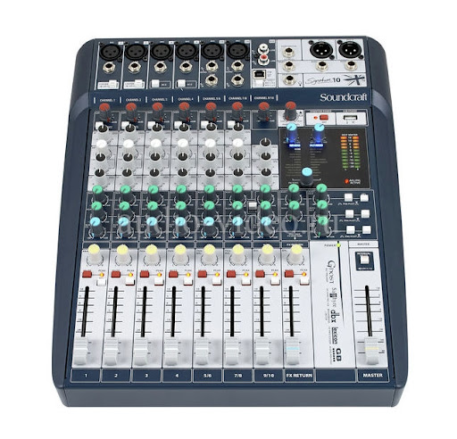 SOUNDCRAFT Signature 10 10-��������� ���������� �����. USB ���������, 6 ���������� �����, 4 �������