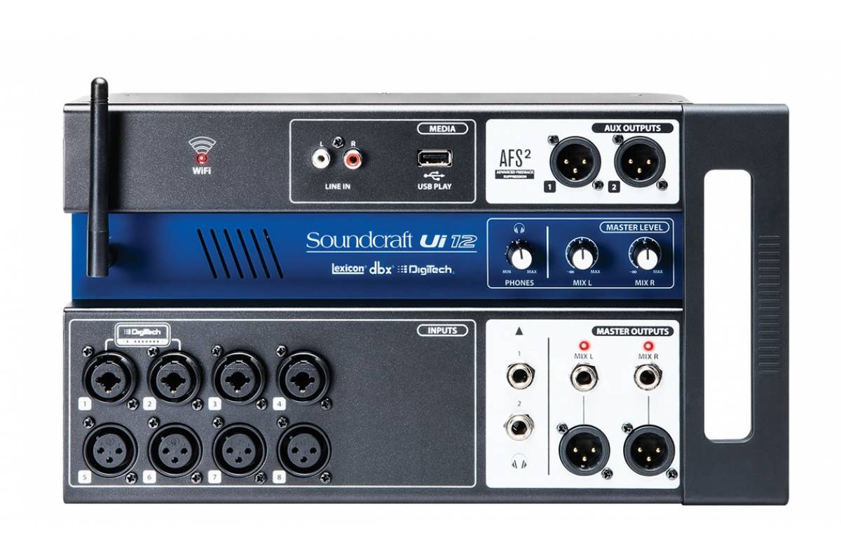 SOUNDCRAFT Ui-12 ���������� 22-��������� ���������� �������� �����. USB ���������, 8 ���������� �����, 10 �������