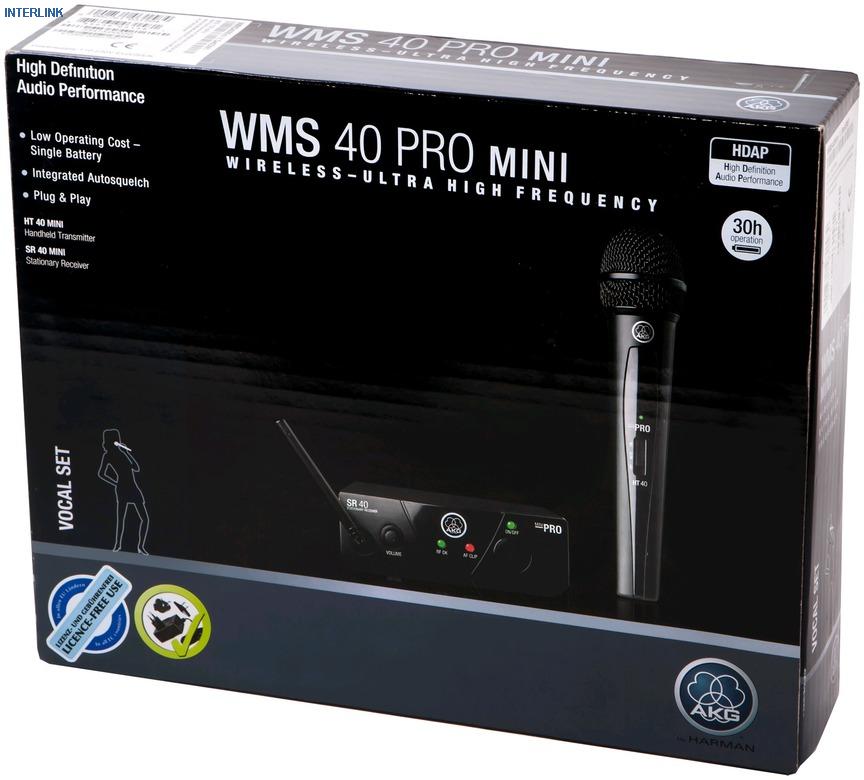 AKG WMS40 Mini Vocal Set BD US45B �������� �����������. ��������� �������  40 - 20000 ��