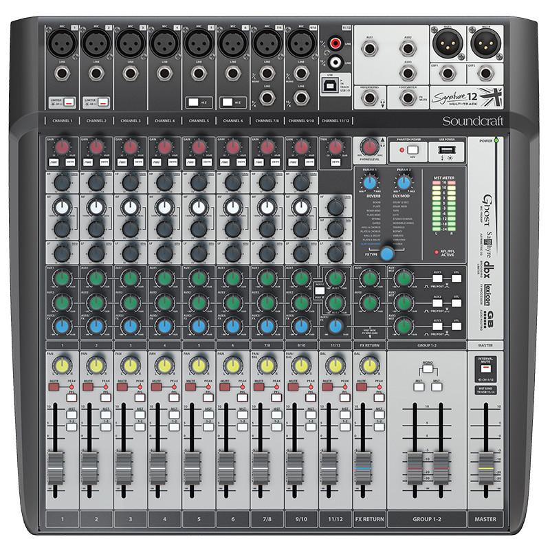 SOUNDCRAFT Signature 12MTK ���������� �������� �����. USB ���������, 8 ���������� �����, 10 �������