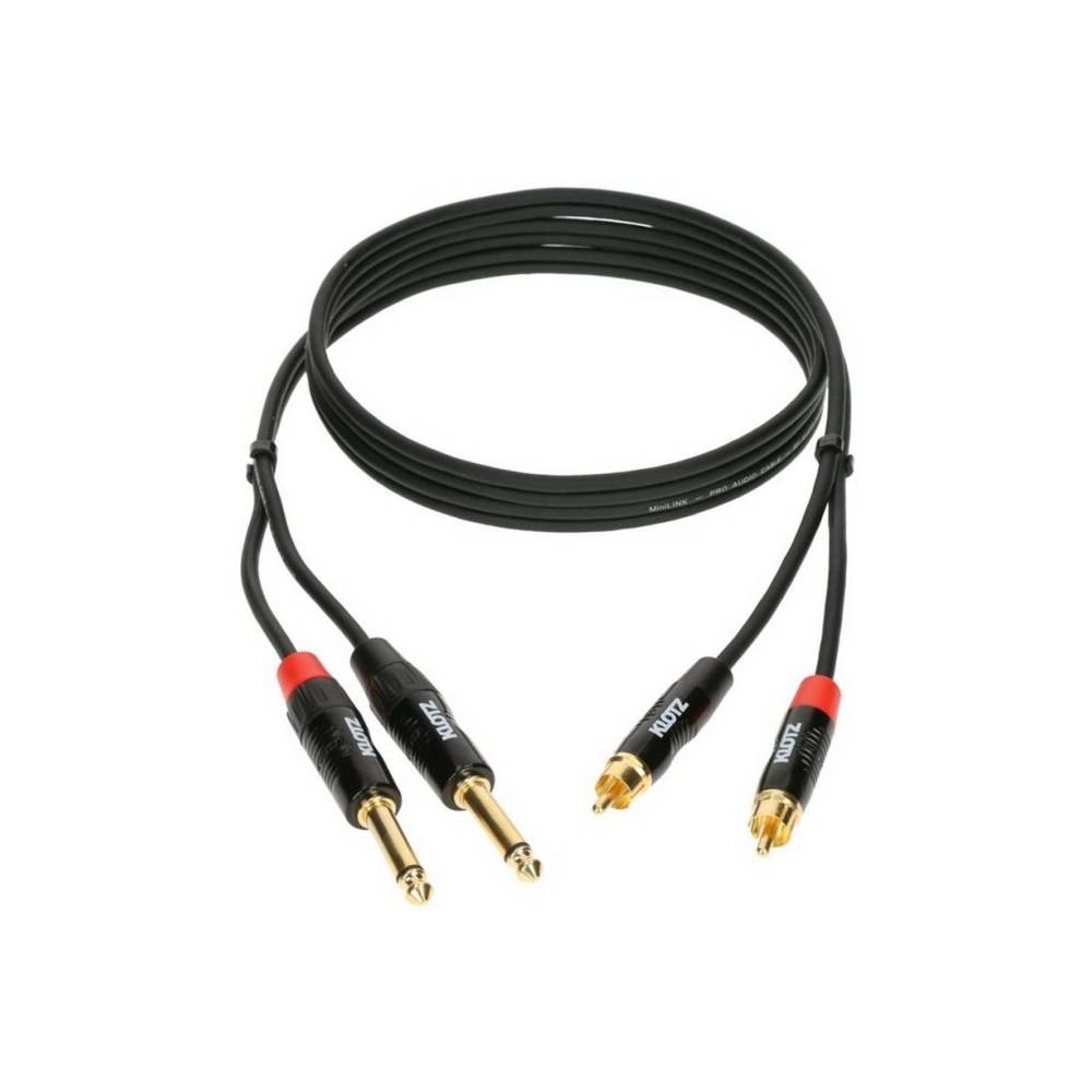 KLOTZ KT-CJ150 MINILINK PRO TWIN CABLE BLACK 1.5 M ������ ������������. �������: 1,5 �