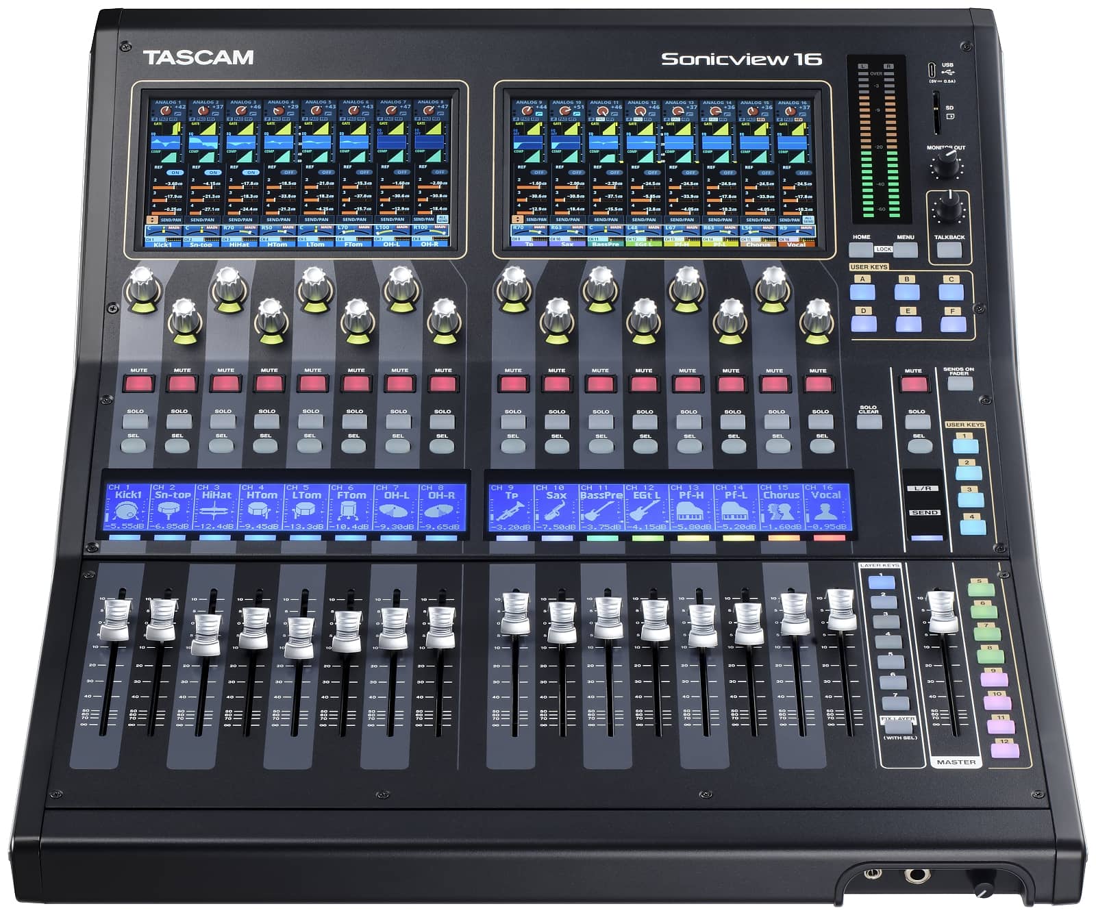 Tascam Sonicview 16 �������� �����. USB ���������, 40 ���� � 4 ������ ������