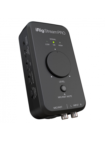 IK MULTIMEDIA IRIG STREAM PRO ������������.  1 ����������� ���� 1/4� ���� / XLR, USB ���������