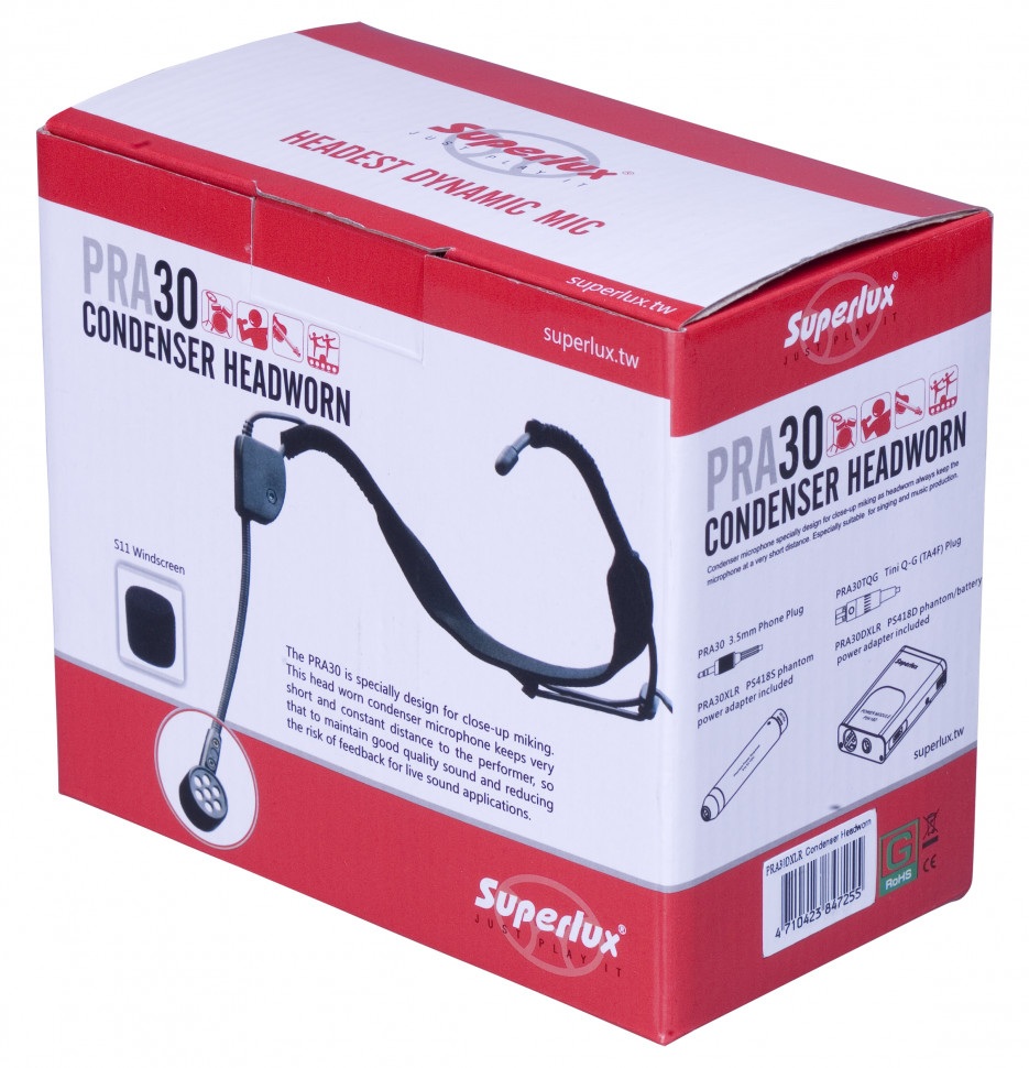 SUPERLUX PRA30TQG �������������� �������. ��������� �������: 50 - 15000 ��