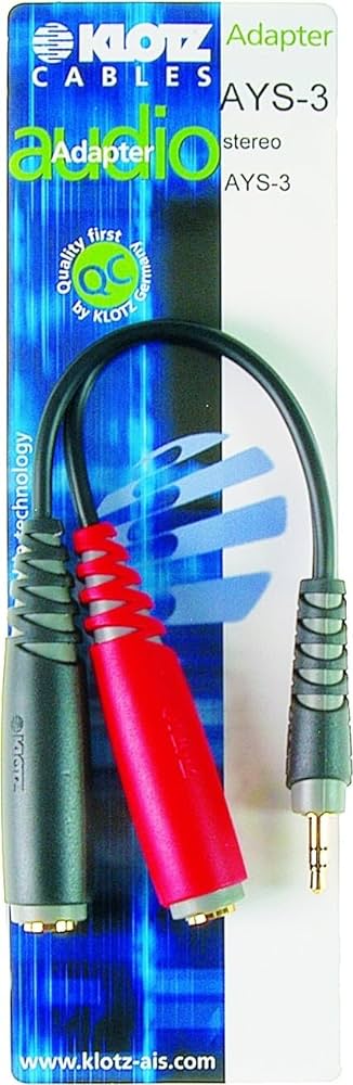 KLOTZ AYS-3 Y-CABLE ADAPTER BLACK �������. ���`���: miniJack - 2 Jack