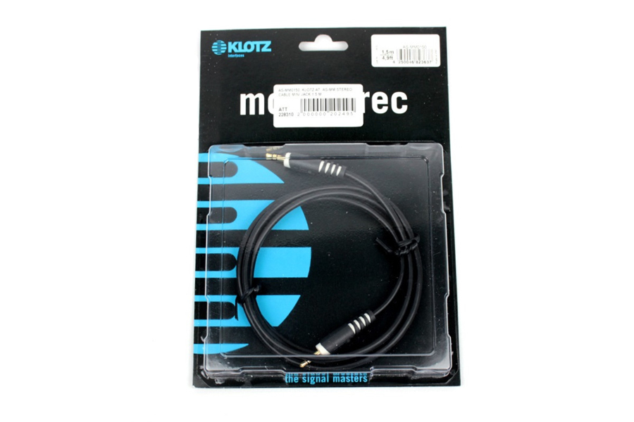 KLOTZ AS-MM STEREO CABLE MINI JACK 1.5 M ������ ������������. �������: 1,5 �