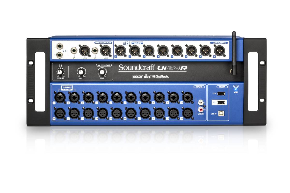 SOUNDCRAFT Ui-24R ̳������� �����. USB ���������, 20 ���������� �����, 4 �������