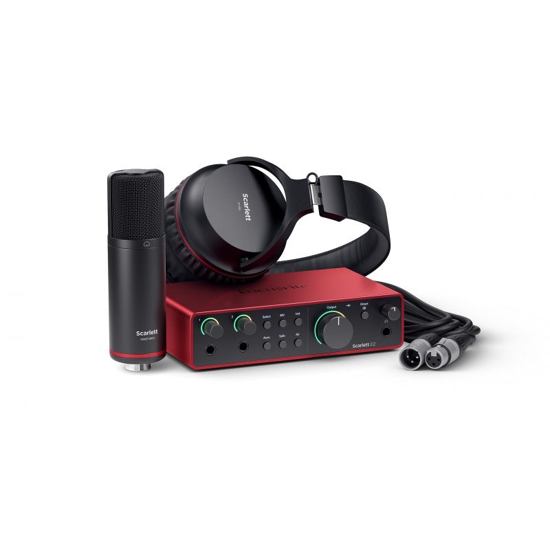 FOCUSRITE Scarlett 2i2 Studio 4th Gen ������������.  �������� �����: 2 x XLR, 2 x 1/4"
