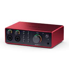 FOCUSRITE Scarlett 4i4 4th Gen ������������. 4 ������� ����� MIDI, USB