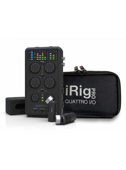 IK MULTIMEDIA IRIG PRO QUATTRO I/O DELUXE ������������. 2 x RCA �� 3,5 �� ������� ����, USB ���������