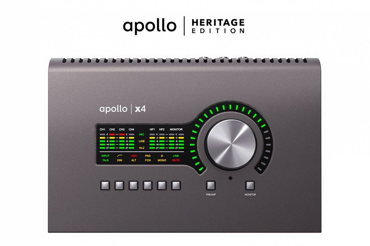UNIVERSAL AUDIO Apollo x4 Heritage Edition (Desktop/Mac/Win/TB3) ������������ line ����� 4  (mic/line), Thunderbolt 3 ����