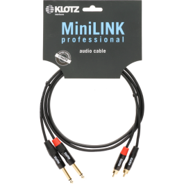 KLOTZ KT-CJ150 MINILINK PRO TWIN CABLE BLACK 1.5 M ������ ������������. �������: 1,5 �