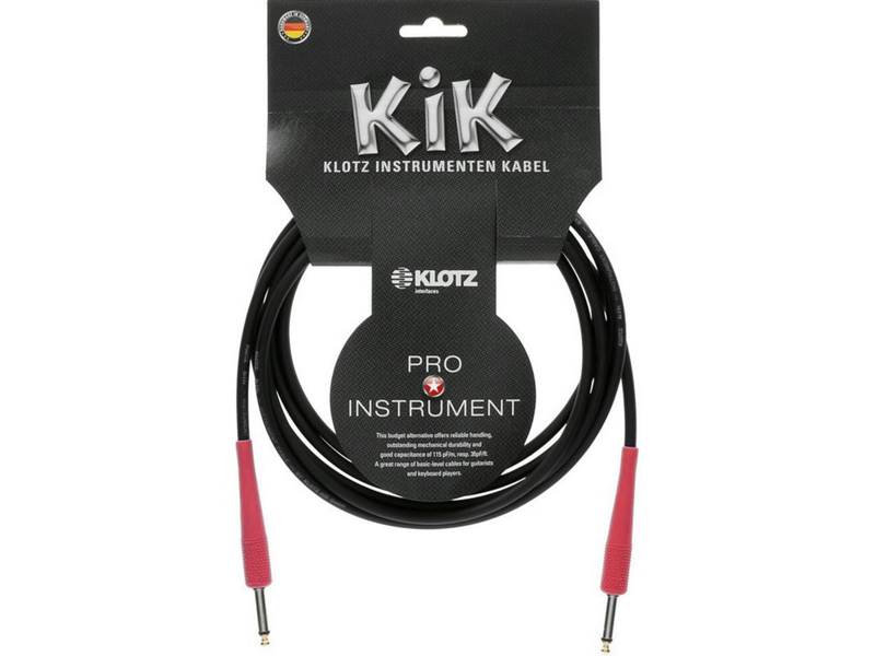 KLOTZ KIK INSTRUMENT CABLE BLACK 3 M ������ ����������������. �������: 3 �