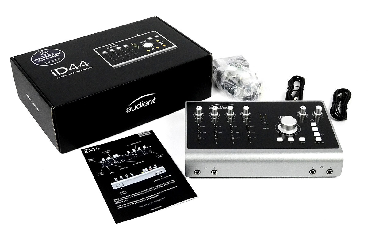 AUDIENT iD44 ������������ �����: 4 x USB-1/4", 2 x 1/4"