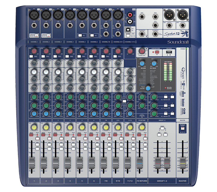 SOUNDCRAFT Signature 10 10-��������� ���������� �����. USB ���������, 6 ���������� �����, 4 �������