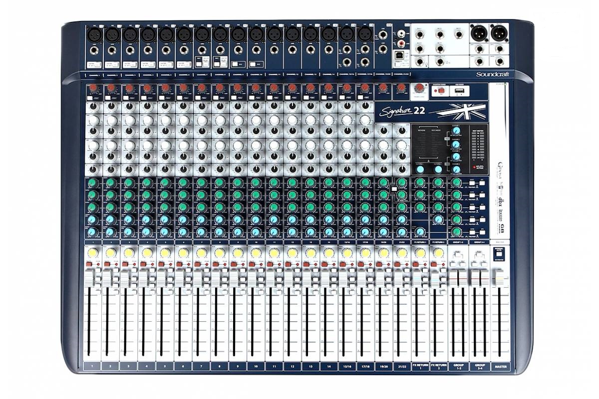 SOUNDCRAFT Signature 22 ���������� 22-��������� ���������� �������� �����. USB ���������, 16 ���� ����� 4 ������