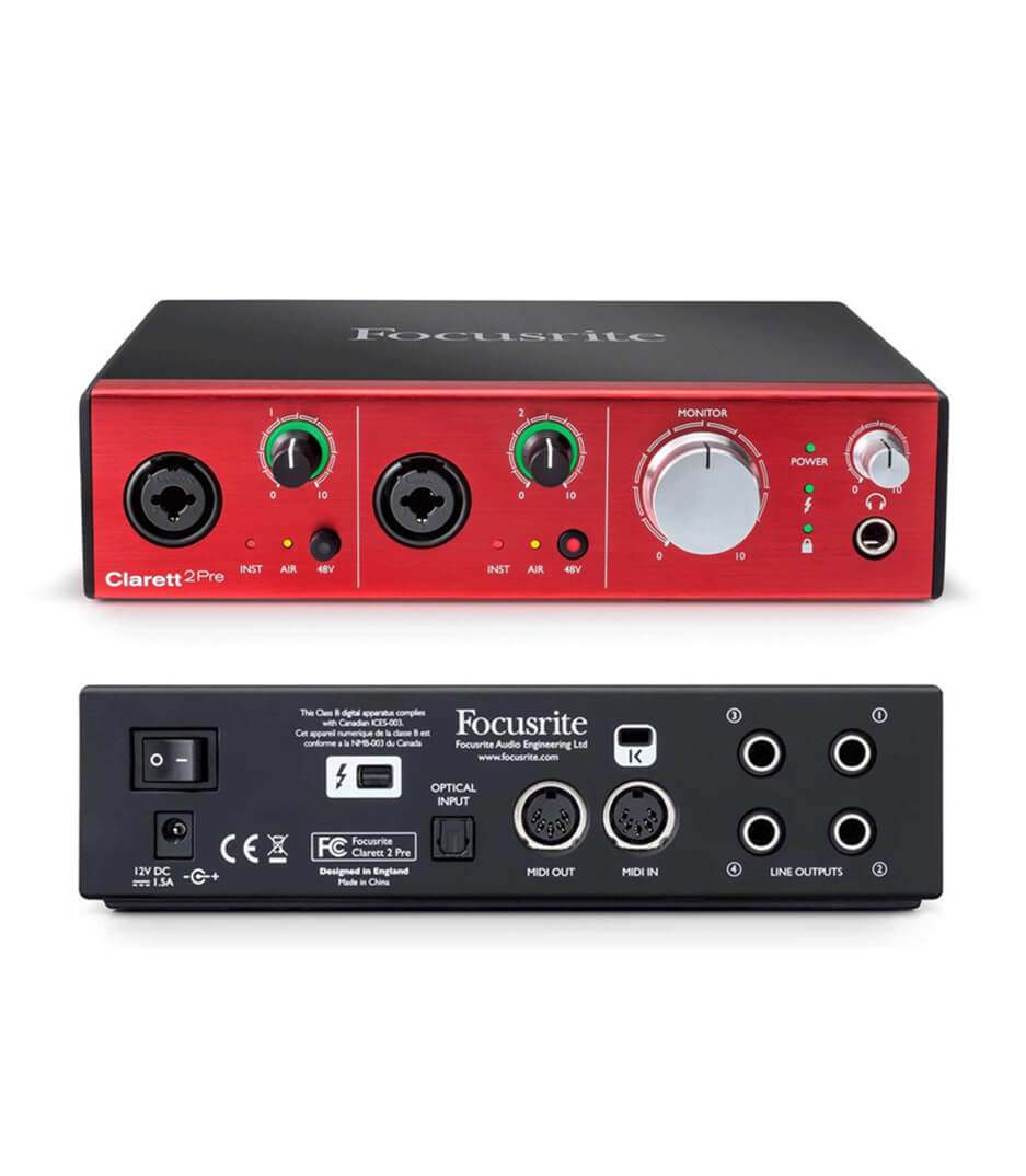 FOCUSRITE Clarett+ 2Pre ������������. 10 line �����, USB