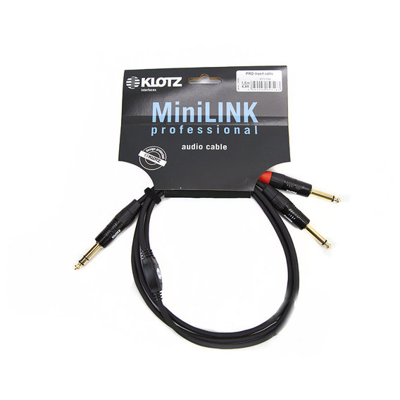 KLOTZ KY1-150 MINILINK PRO INSERT CABLE BLACK 1.5 M ������ ������������. �������: 1,5 �