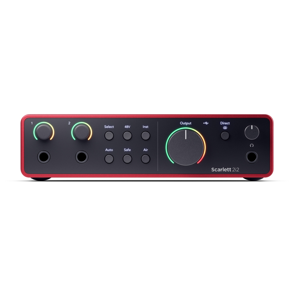 FOCUSRITE Scarlett 2i2 4th Gen ������������. �������� �����: 2 x XLR, 2 x 1/4"