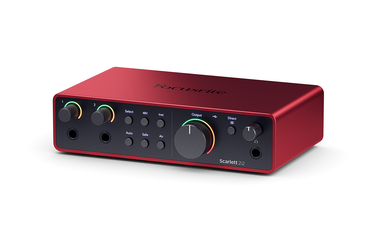 FOCUSRITE Scarlett 2i2 4th Gen ������������. �������� �����: 2 x XLR, 2 x 1/4"