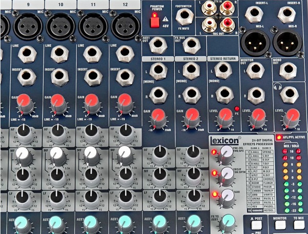 SOUNDCRAFT EFX12 ̳������� �����. 12 ���� ����� 2 ������ �����