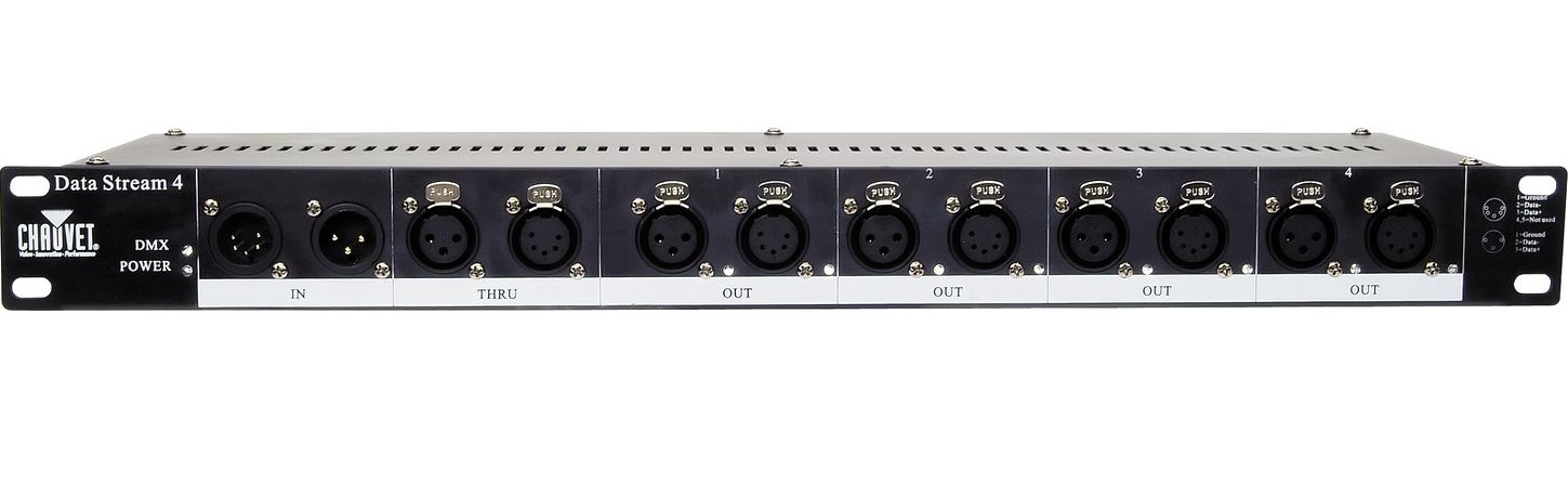 CHAUVET Data Stream 4 ������������� �������� �������. DMX ���������: 3 � 5 ��